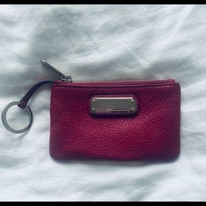 Marc by Marc Jacobs Burgundy Leather Coin Pouch. Super Cute!